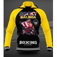 Blusa Moleton Boxing Preta/Amarela